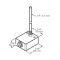 Mamac TE-703-B-12-B-3 Immersion Temperature Sensor 10K Ohm 6" Probe 1/2" NPT Adapter