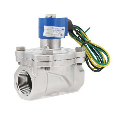 GC Valves S211GF16J7GJ2 Solenoid Valve 2-Way Piloted Diaphragm Normally Closed Stainless Steel 1-1/4" NPT