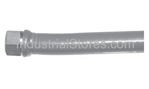 DuraTrac DSG9924T Gas Connector Grey PVC Jacketed 1-1/4" OD x 1-1/4" MIP X 1-1/4" MIP X 24" (Qty of 10)