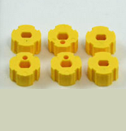 Robertshaw 4590-604 Slip-Fit Dial Knobs Yellow (Case of 6)
