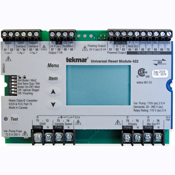 Tekmar 422 Net 4 Universal Reset Module