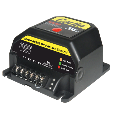 Carlin 48245S Oil Primary Control for Like-for-Like Replacement 45-Second Trial for Ignition Constant/Intermittent Duty with Smart Ignition