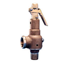 Kunkle 6030GF-M01-AM0140 Bronze Safety Relief Valve with Side Outlet 1-1/4" 140 PSI