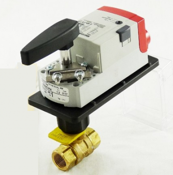 Honeywell VBN3FTPX9300 Threaded Control Ball Valve & Actuator Assembly 2" NPT 3-Way 2-Position Spring Return 120/240V with Auxiliary Switch