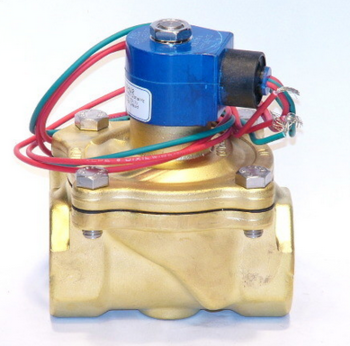 GC Valves S201YF02N5EG5E Solenoid Valve Piloted Diaphragm Normally Closed Brass 3/4" NPT