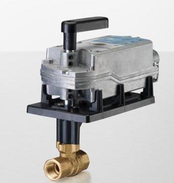 Siemens Building Technology 171G-10314 Two-Way Ball Valve Assembly 1" 25Cv 200 PSI Valve Body Normally Open with Spring Return Actuator