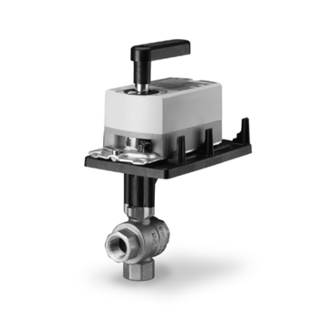 Siemens Building Technology 171C-10355 Three-Way Ball Valve Assembly 1/2" 4.0Cv 200 PSI Valve Body Normally Open with Non-Spring Return Actuator